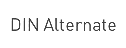 DIN Alternate字体