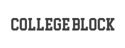 College Block字体