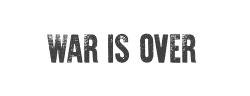 War is Over字体