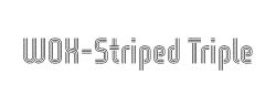 WOX-Striped Triple Demo字体
