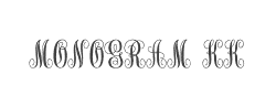 Monogram kk sc字体