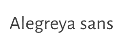 Alegreya sans字体