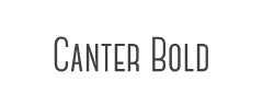 Canter Bold字体