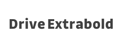 Drive Extrabold字体