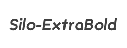 Silo-ExtraBoldItalic字体