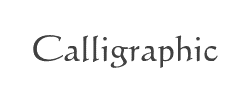 Calligraphic 421 BT字体