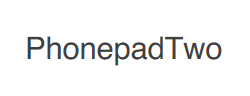 PhonepadTwo字体