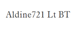 Aldine721 Lt BT Light字体