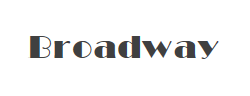 Broadway字体
