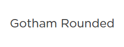 Gotham Rounded Book字体