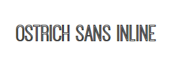 Ostrich Sans Inline字体