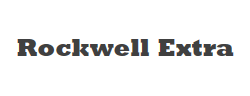 Rockwell ExtraBold字体