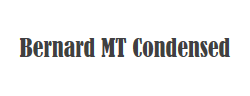Bernard MT Condensed字体