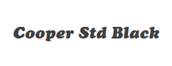 Cooper Std Black字体