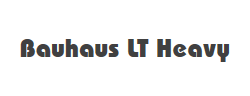Bauhaus LT Heavy字体