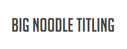Big Noodle Titling字体