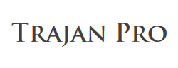 TrajanPro-Bold字体