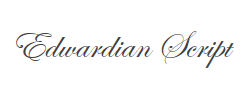 Edwardian script ITC字体