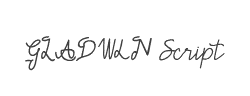 GLADWIN Script字体