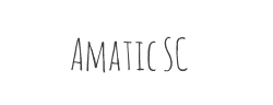 Amatic SC字体