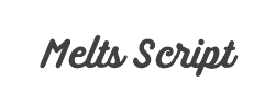 Melts Script Rough Sanscript On字体