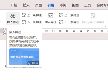 Word文档编辑利器：脚注尾注的高效使用技巧
